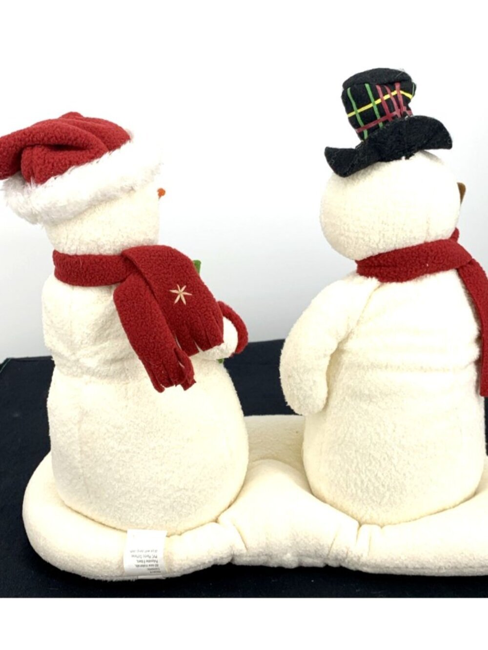 Hallmark Jingle Pals Mr & Mrs Snowmen Animated Musical Vintage Battery Operated - Picture 5 of 12